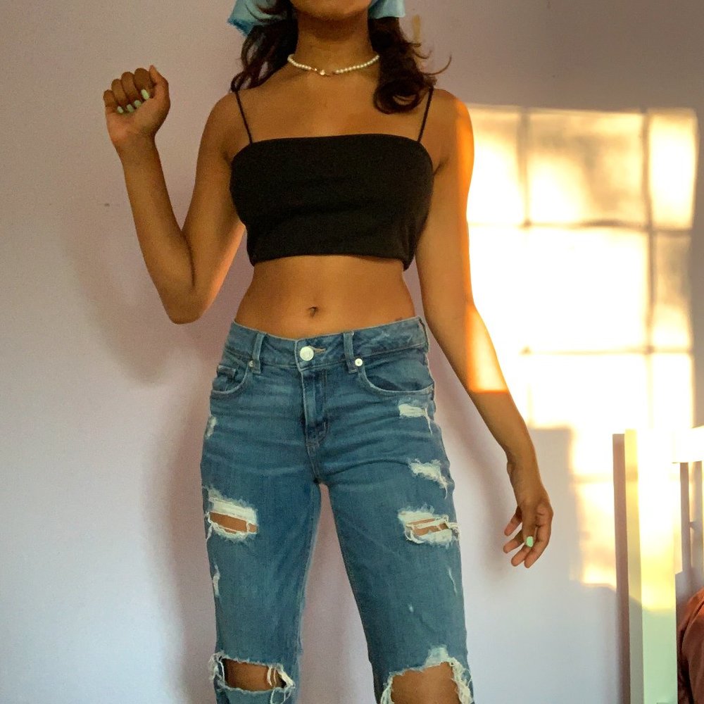 Ripped Denim Skinny Jeans (from Garage)